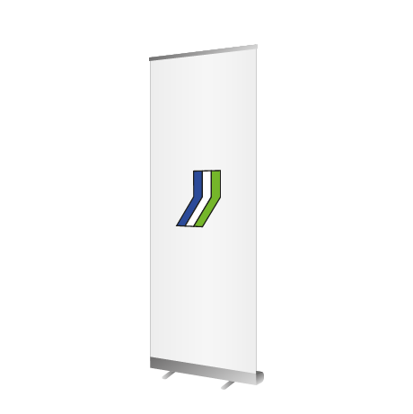 Roll-Up Budget | B 100 cm x H 200 cm | einseitig bedruckt